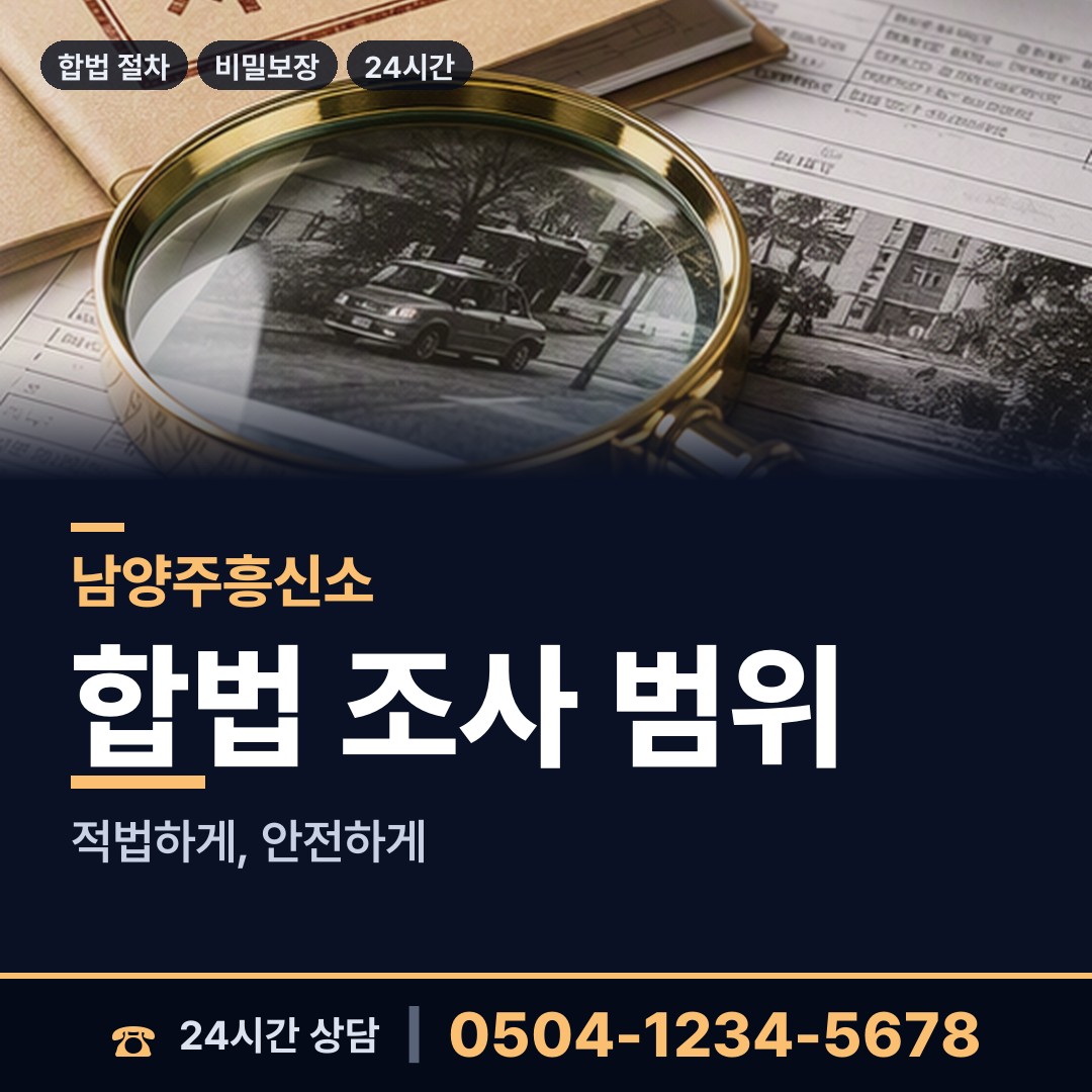 남양주 별내동 이혼증거 상담 안내